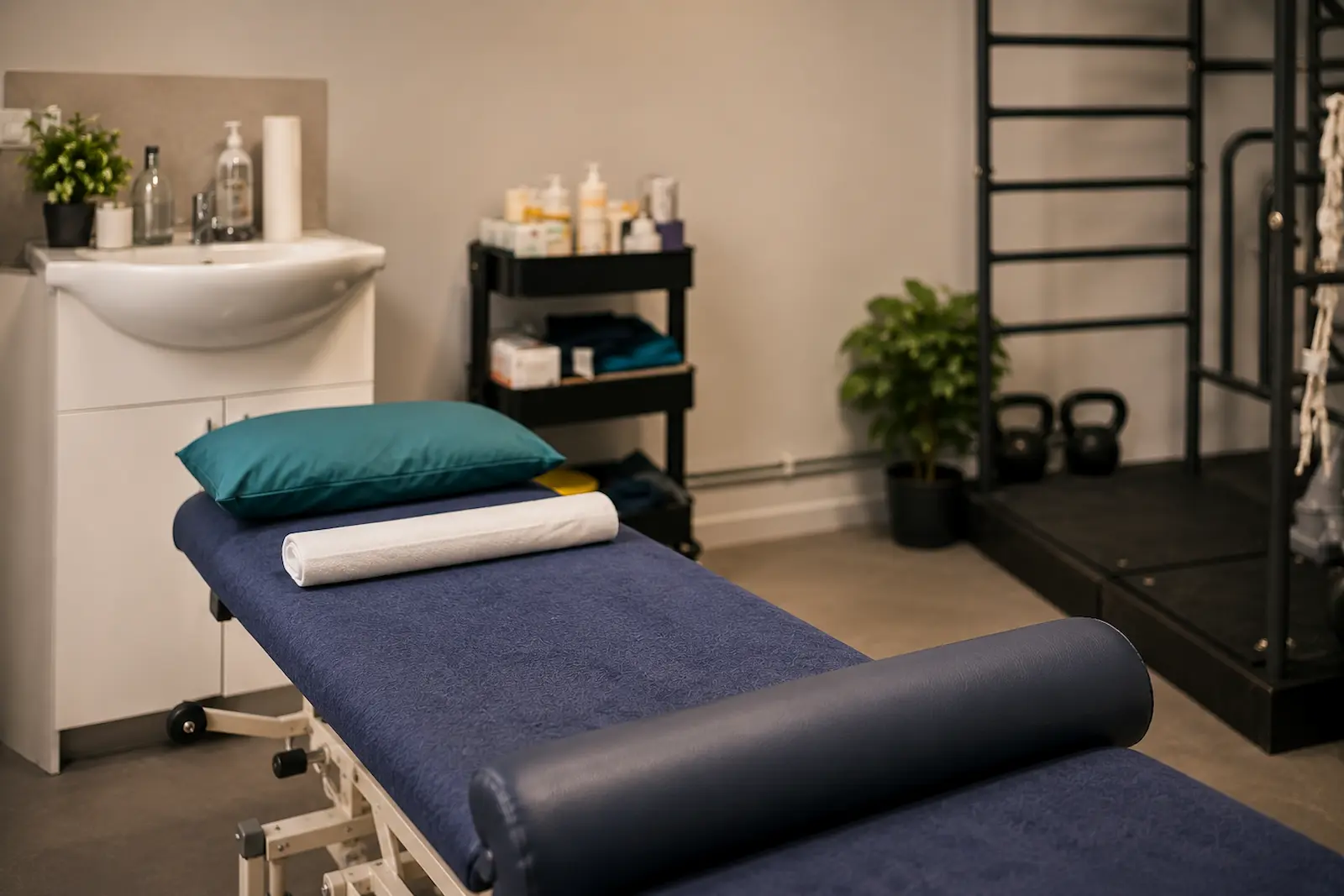 Treatment room at London Osteopath, Waterloo SE1